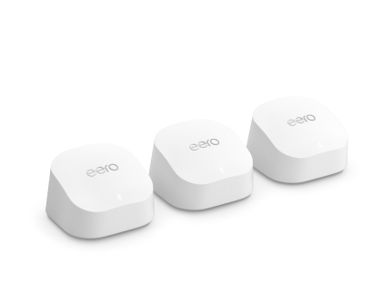 Amazon eero 6+ 3-pack exact official product image