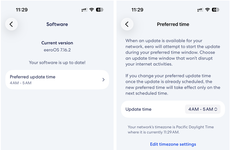 Scheduled Over-the-Air Updates